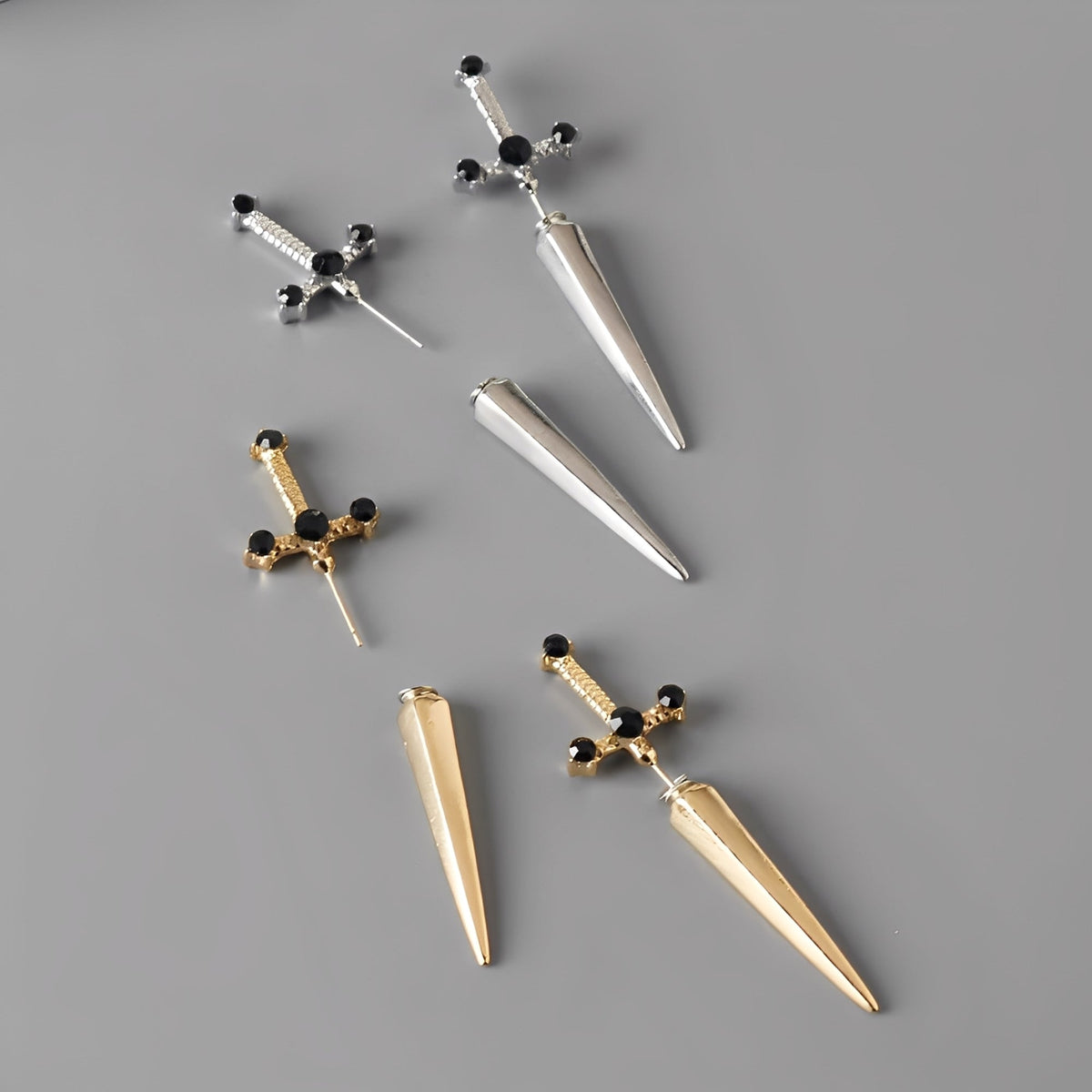 Lionore – Gothic Sword Earrings