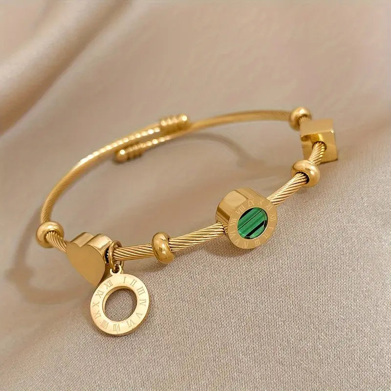 Rhian – Gold Bracelet with Signature