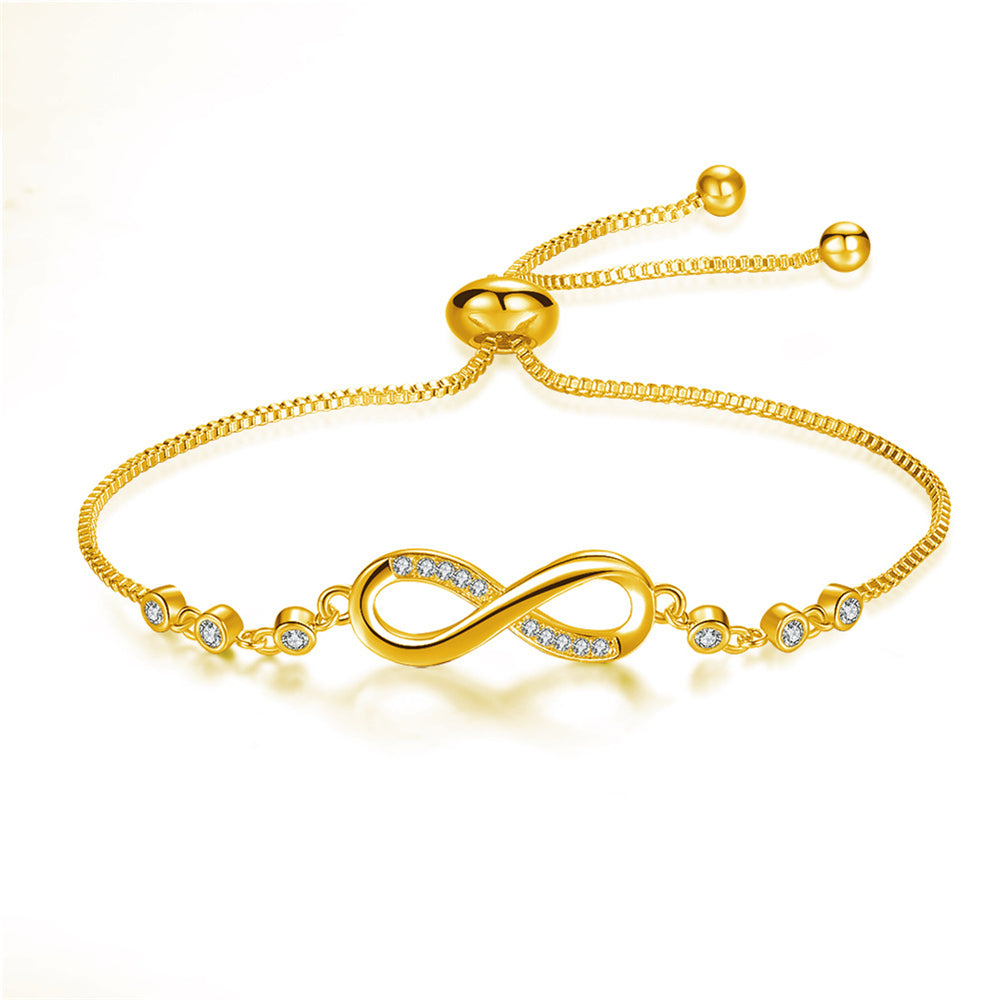 Megan – Adjustable Infinity Bracelet made of Silver
