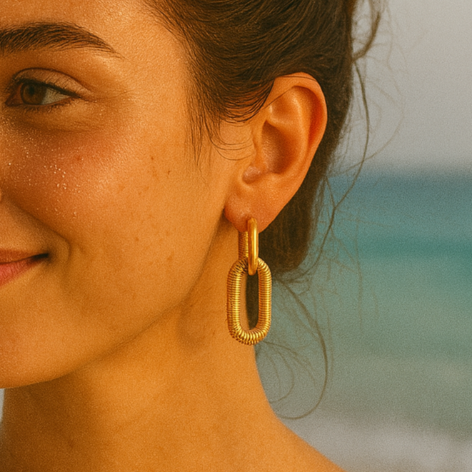 Mariz – Dazzling Cuban Chain Earrings