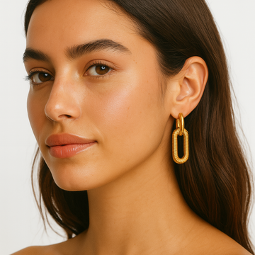 Mariz – Dazzling Cuban Chain Earrings