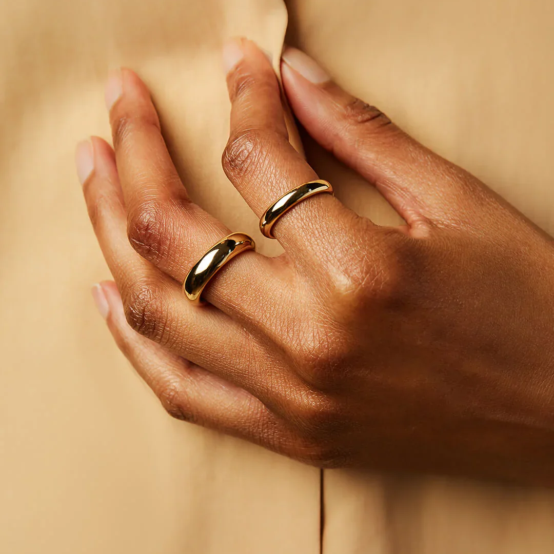 Eloane – Ring Crafted from Gold-Plated Stainless Steel