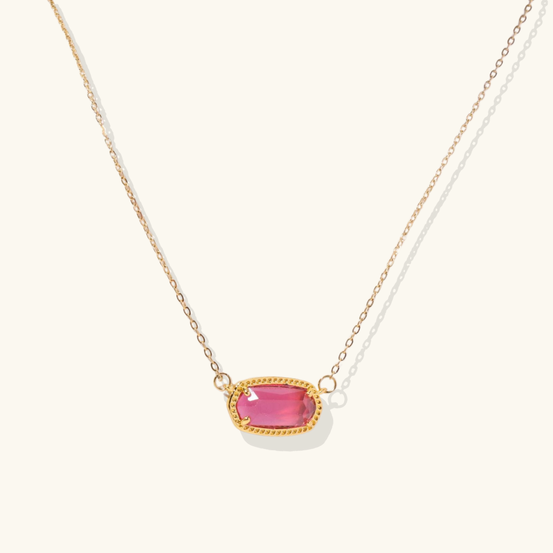 Viya – Elegant Birthstone Necklace