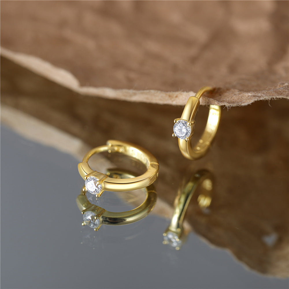 Aurielle – Elegant Solitaire Earrings