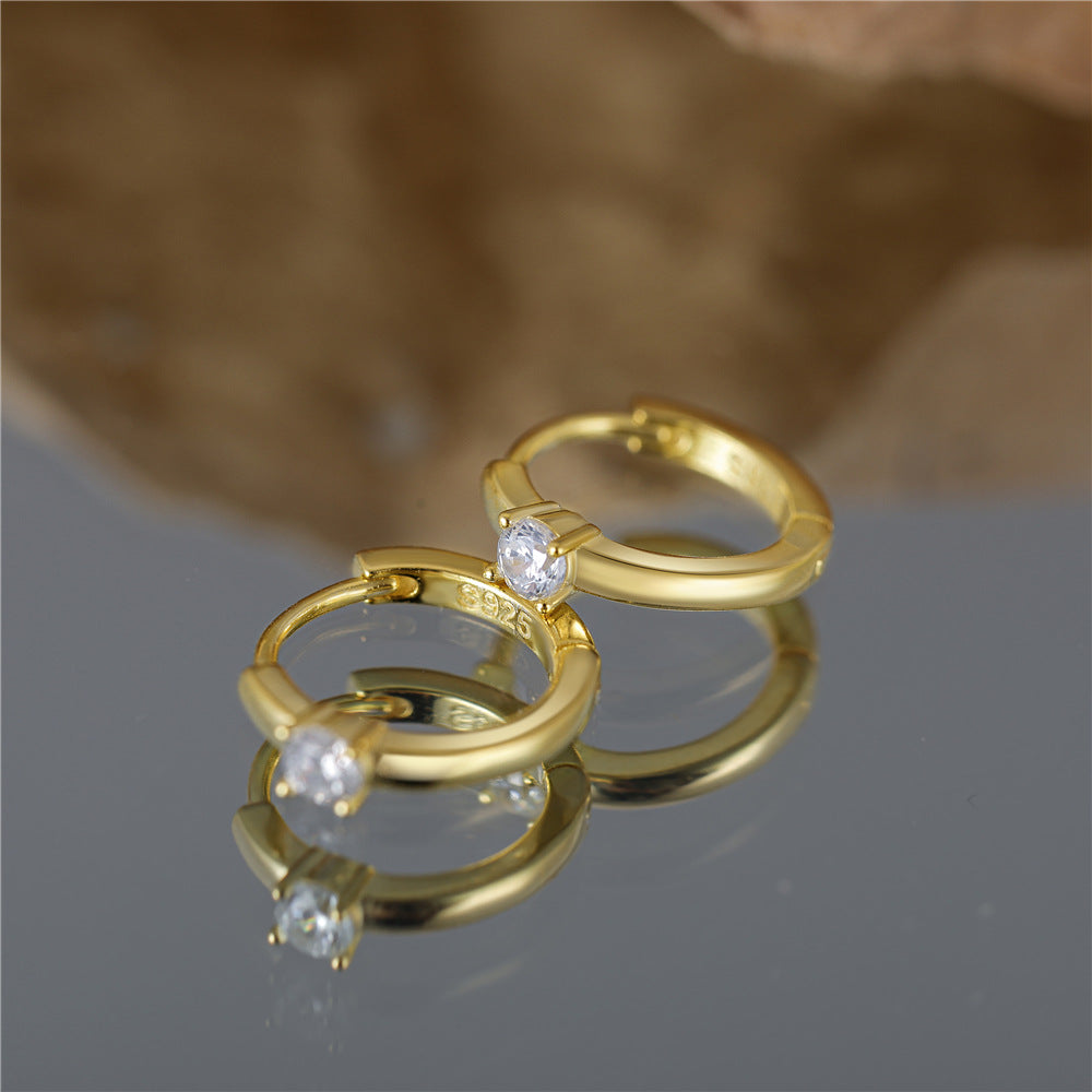 Aurielle – Elegant Solitaire Earrings