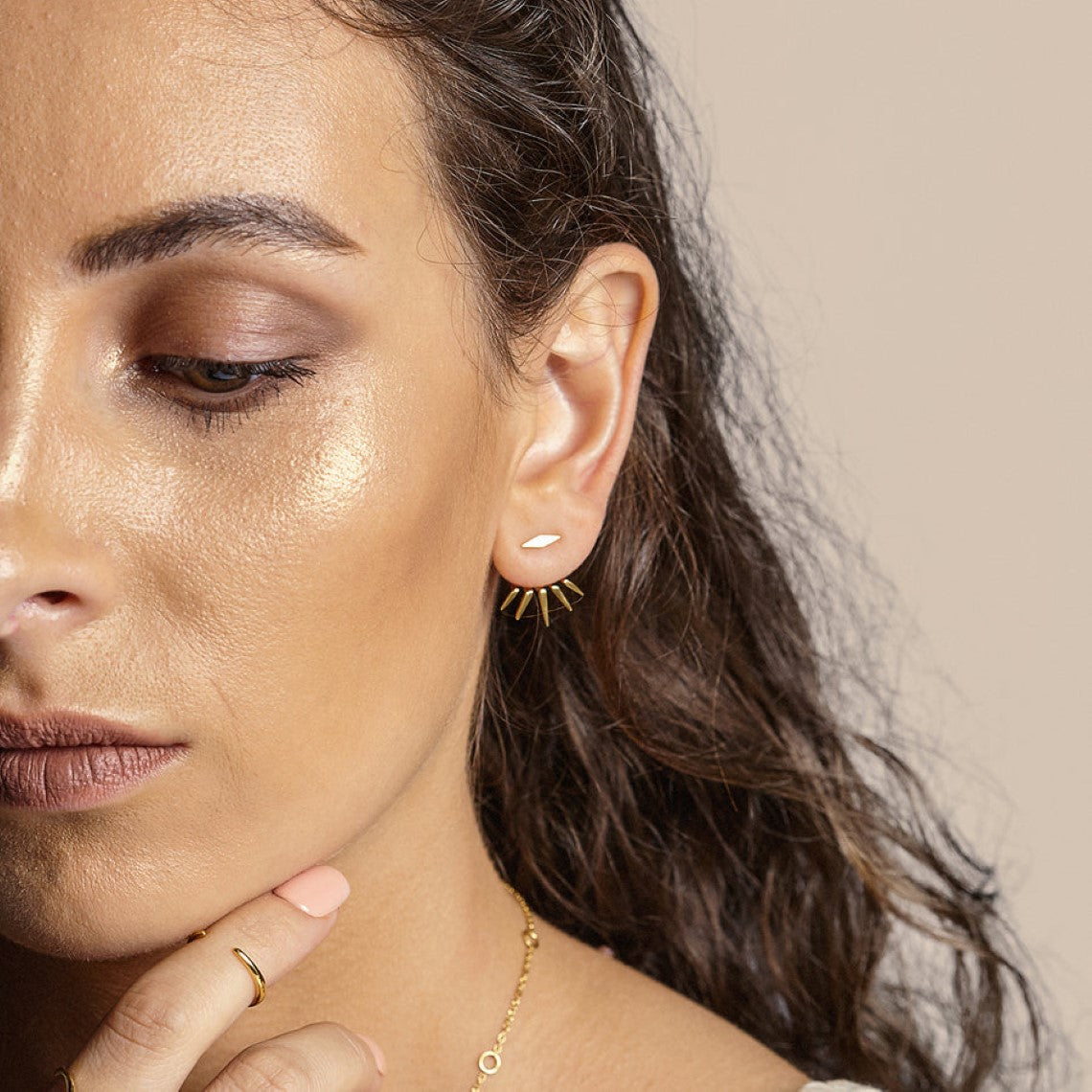 Spike stud earrings - Sleek earrings
