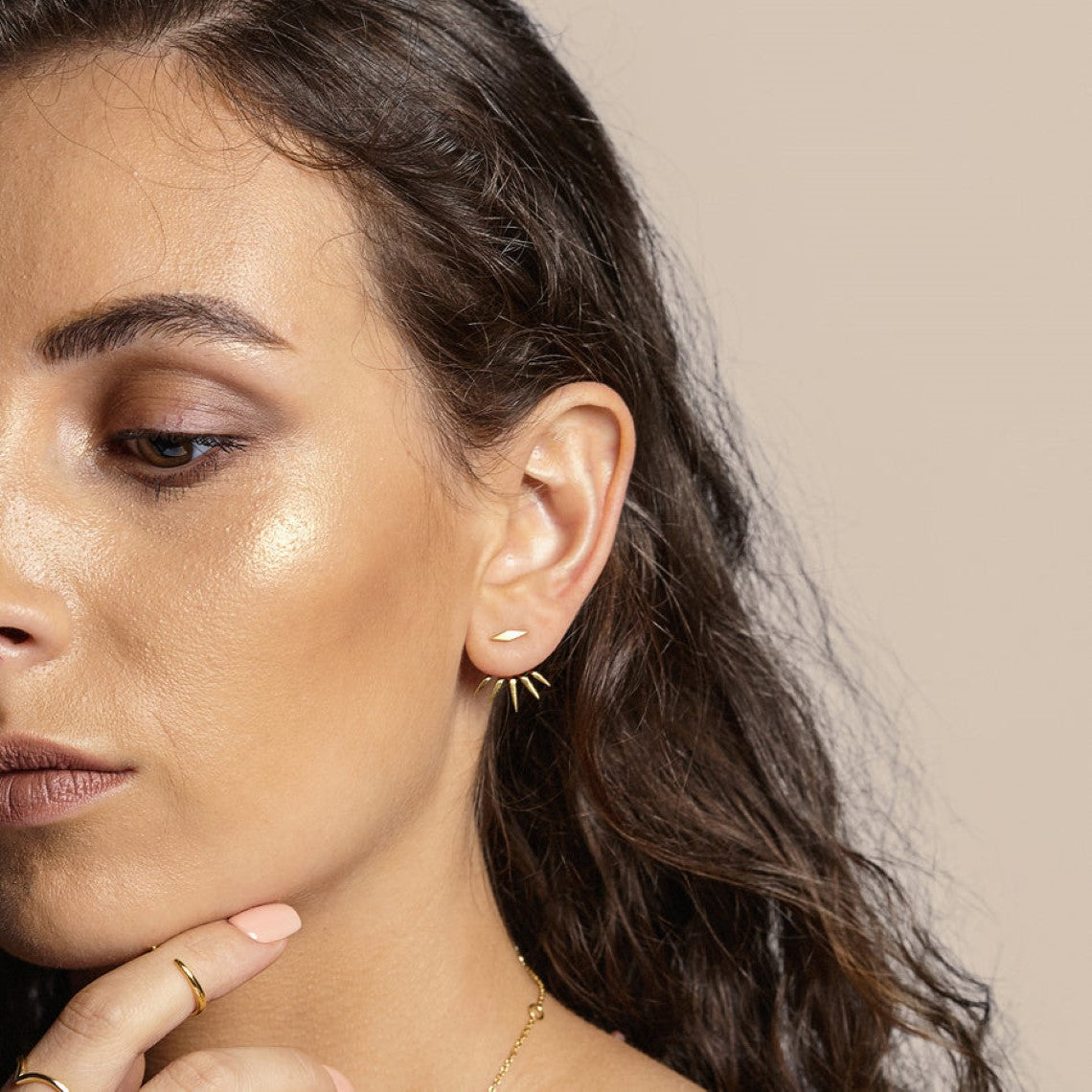 Spike stud earrings - Sleek earrings