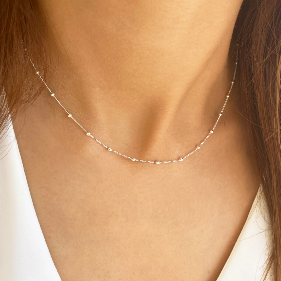 Satellite Choker Necklace - Golden Luxury Chain
