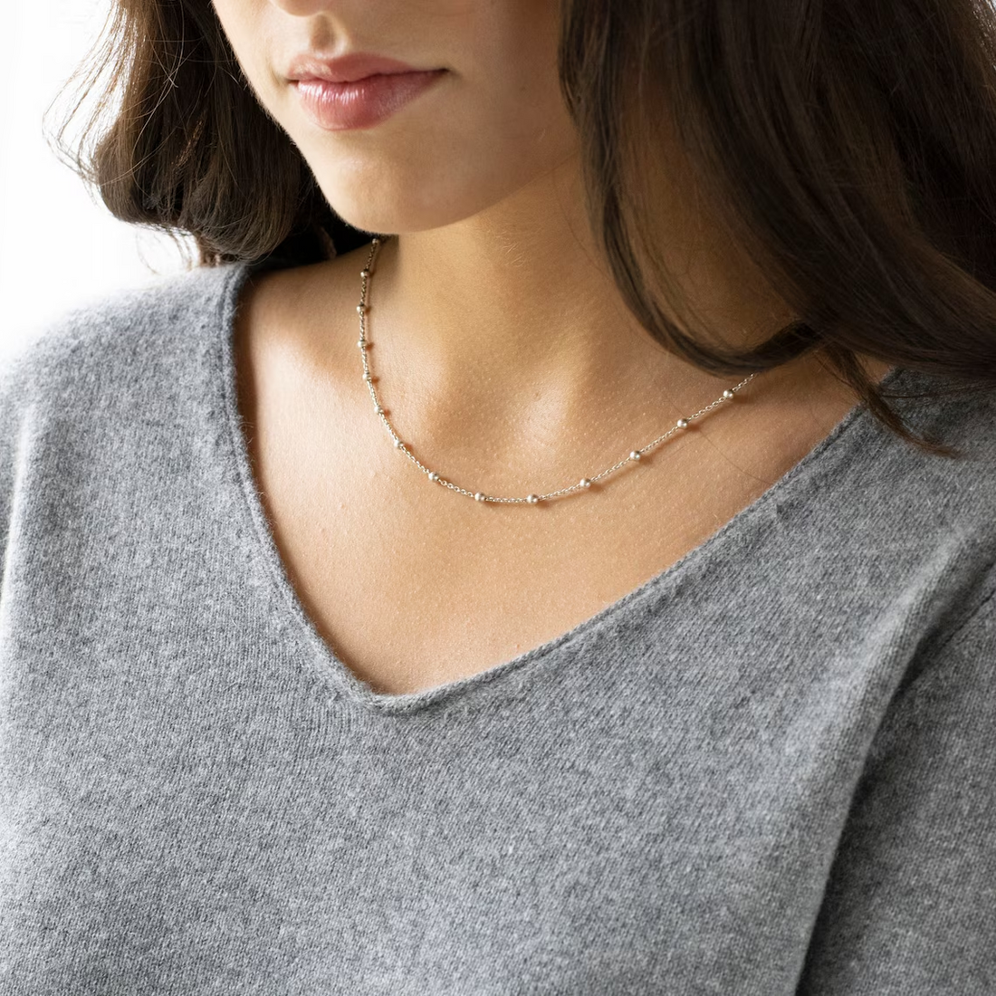Satellite Choker Necklace - Golden Luxury Chain