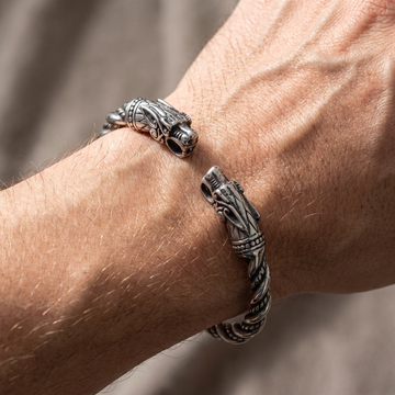 Bjorn – Forged Viking Torque Bracelet