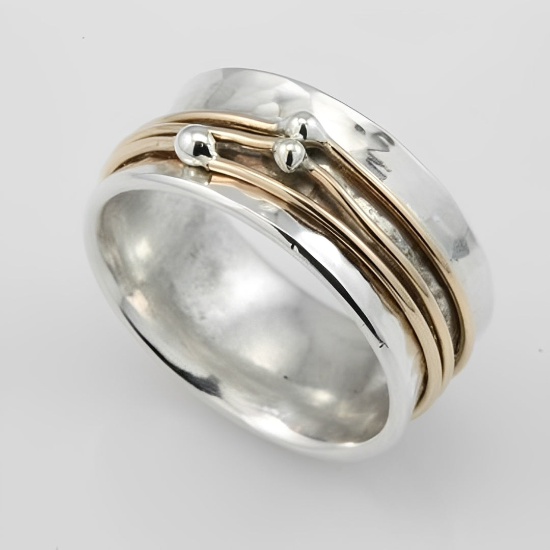 Shane – Silver Ring with Gold Plating