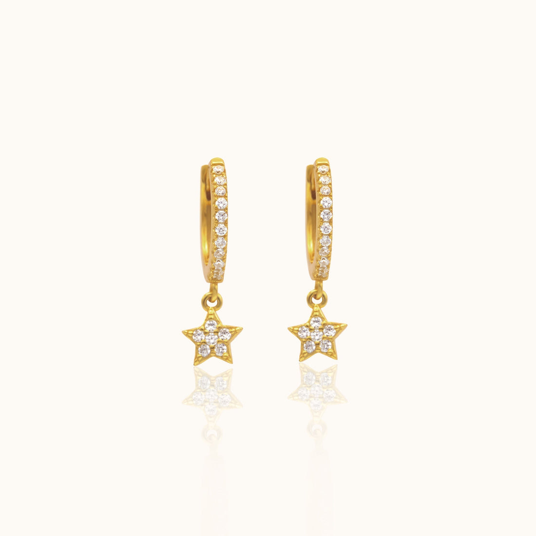 Vanna - CZ Star Hoops