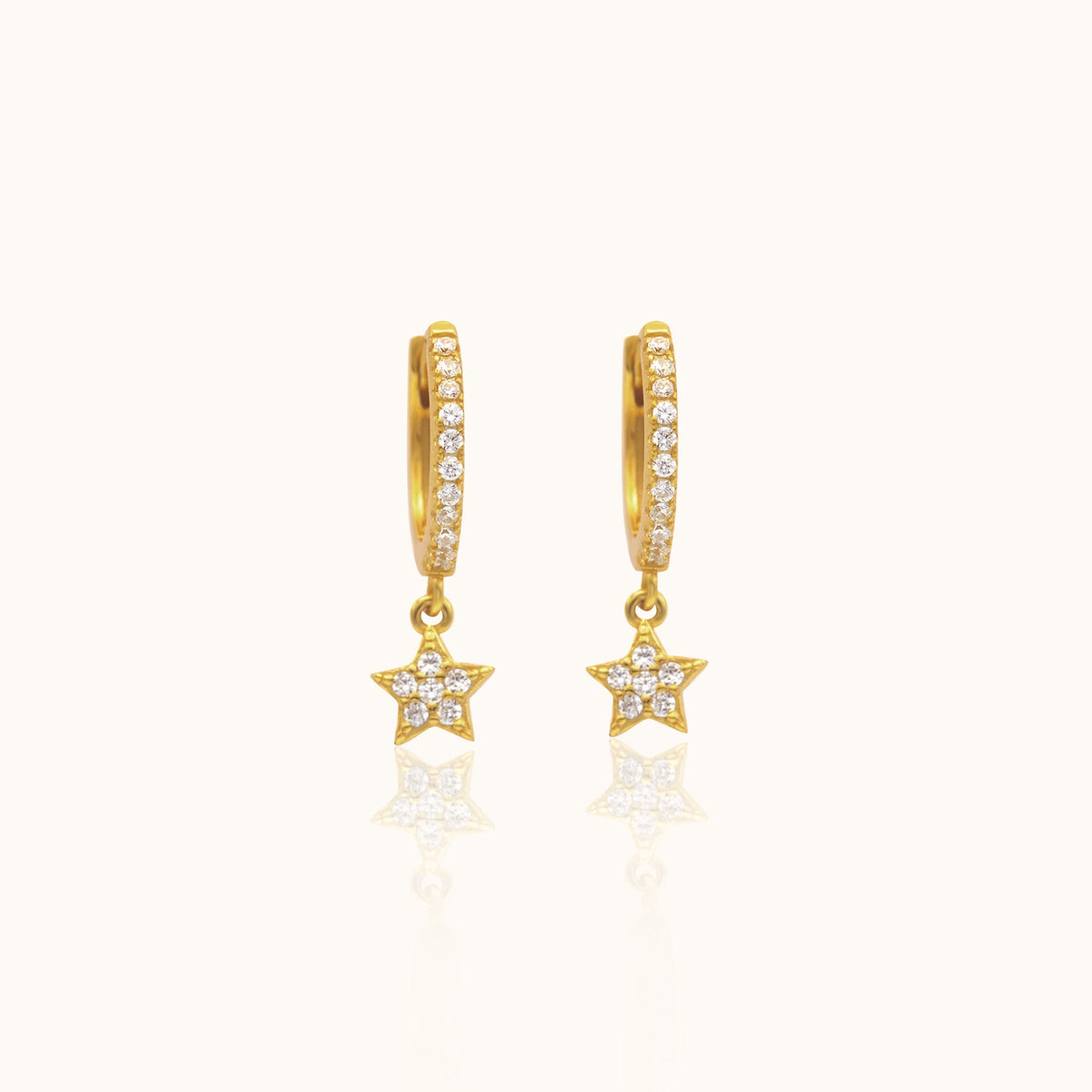Vanna - CZ Star Hoops