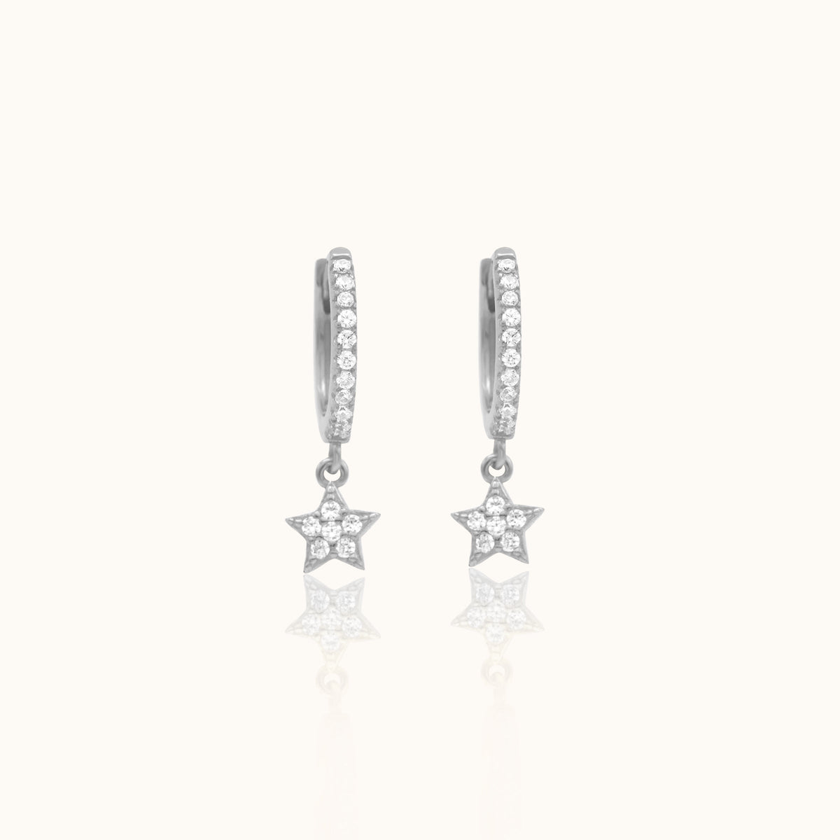 Vanna - CZ Star Hoops