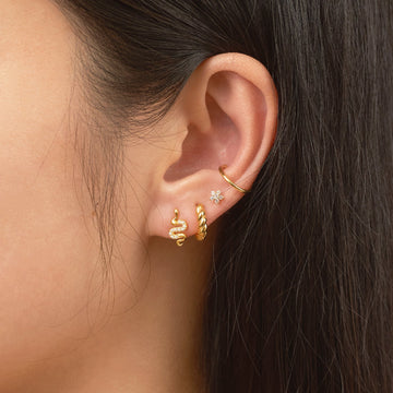 Urmi - Snake CZ Stud Earrings