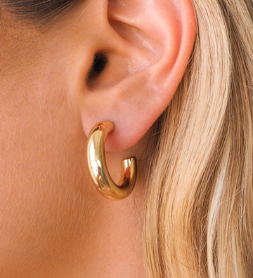 Mayra - Large Gold Hoops