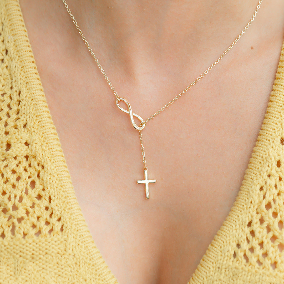 Yuna – Necklace featuring Infinite Cross Pendant