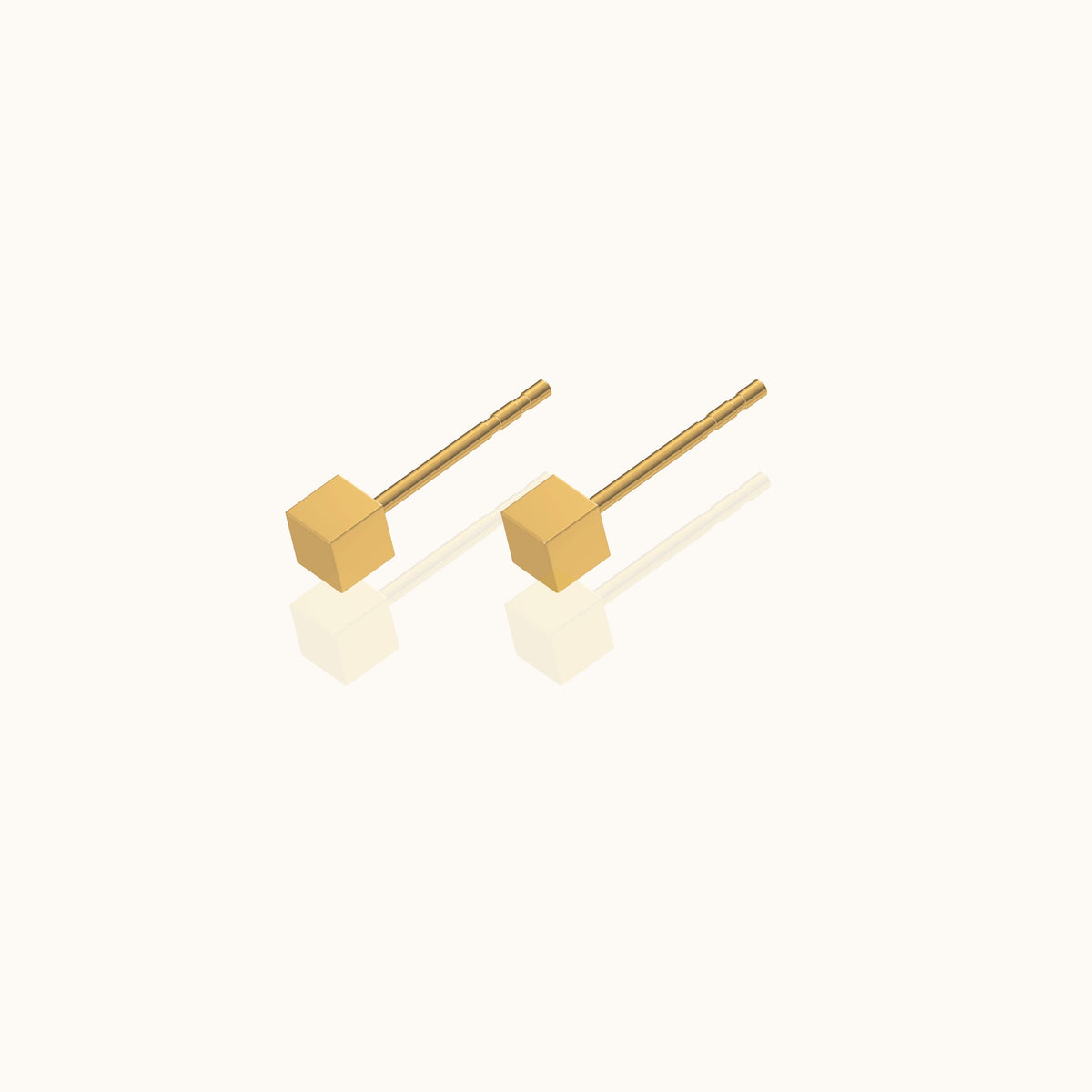 Yasuko - Cube-Shaped Stud Earrings with Minimalist Style