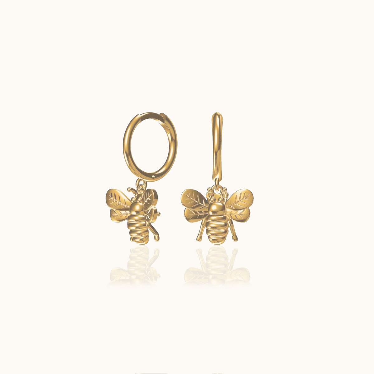 Bee - Elegant Bee Hoop Earrings
