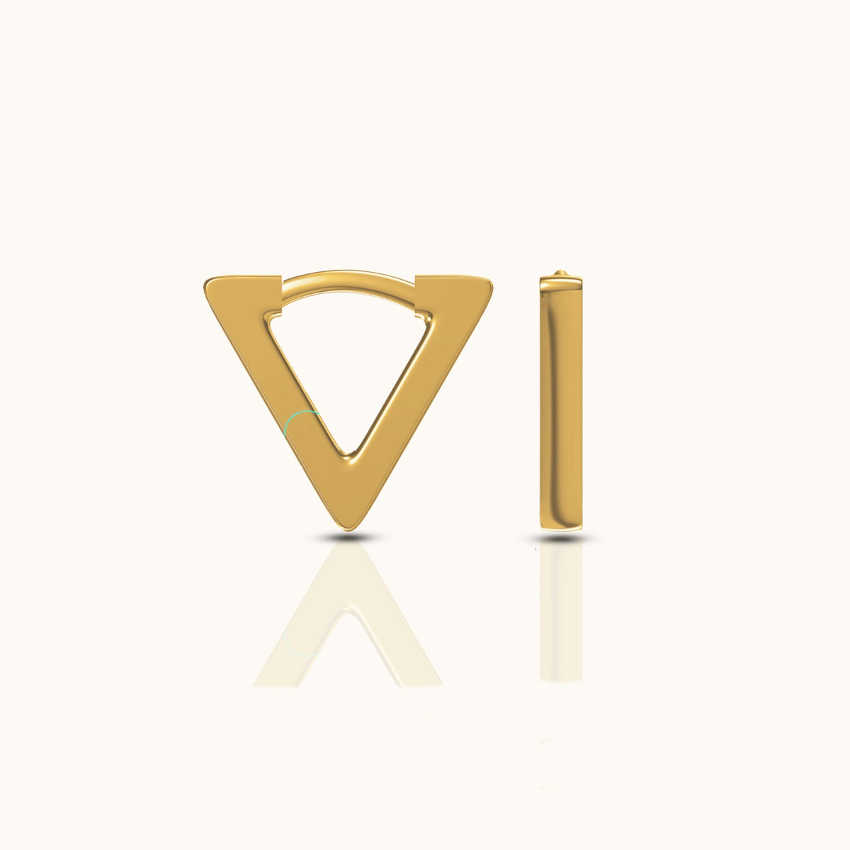 Salacia - Triangular Hoop Earrings