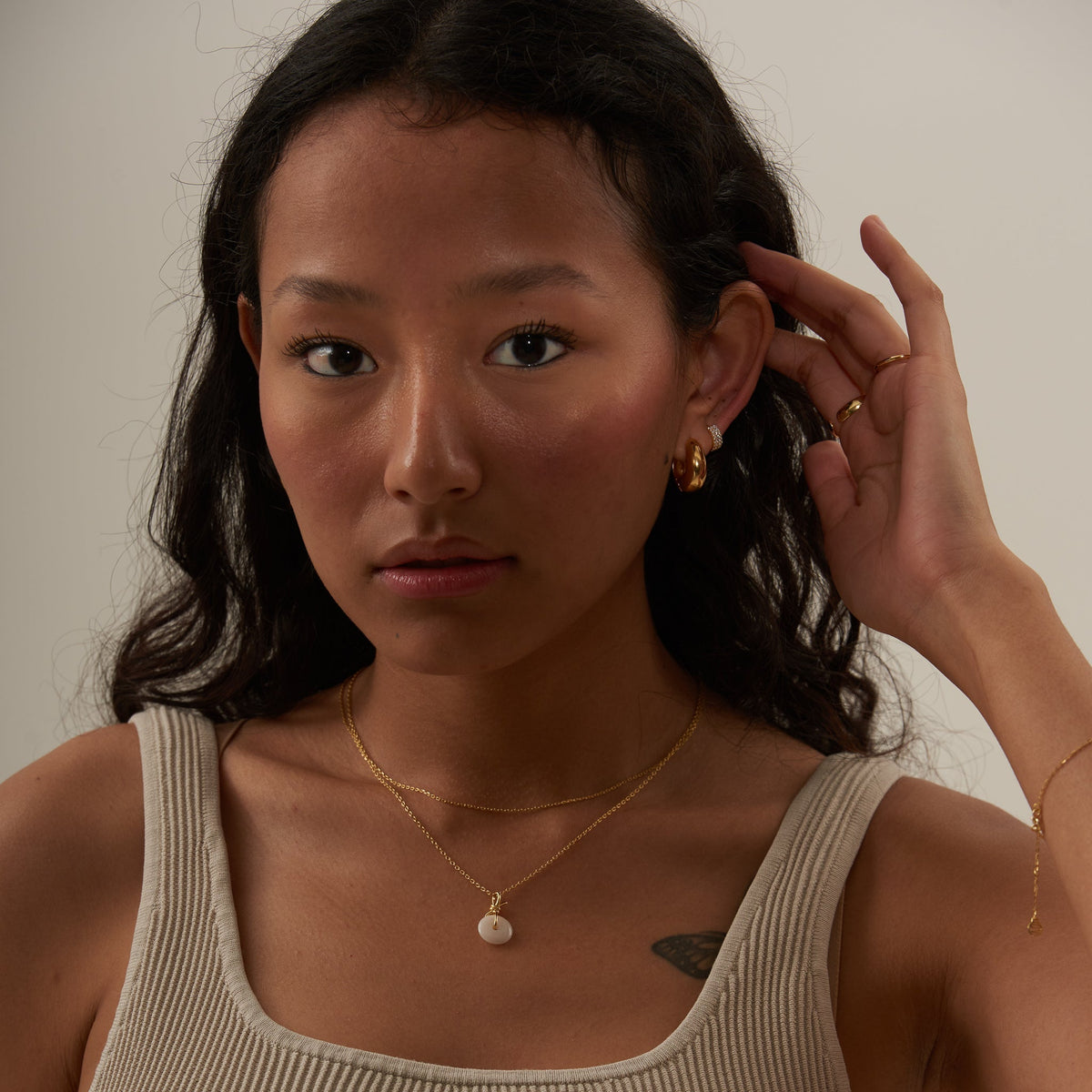 Tomiko - Wide CZ Hoops