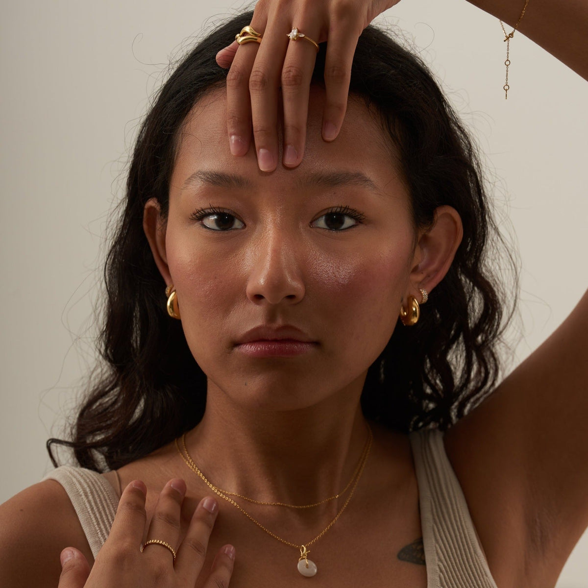 Tomiko - Wide CZ Hoops