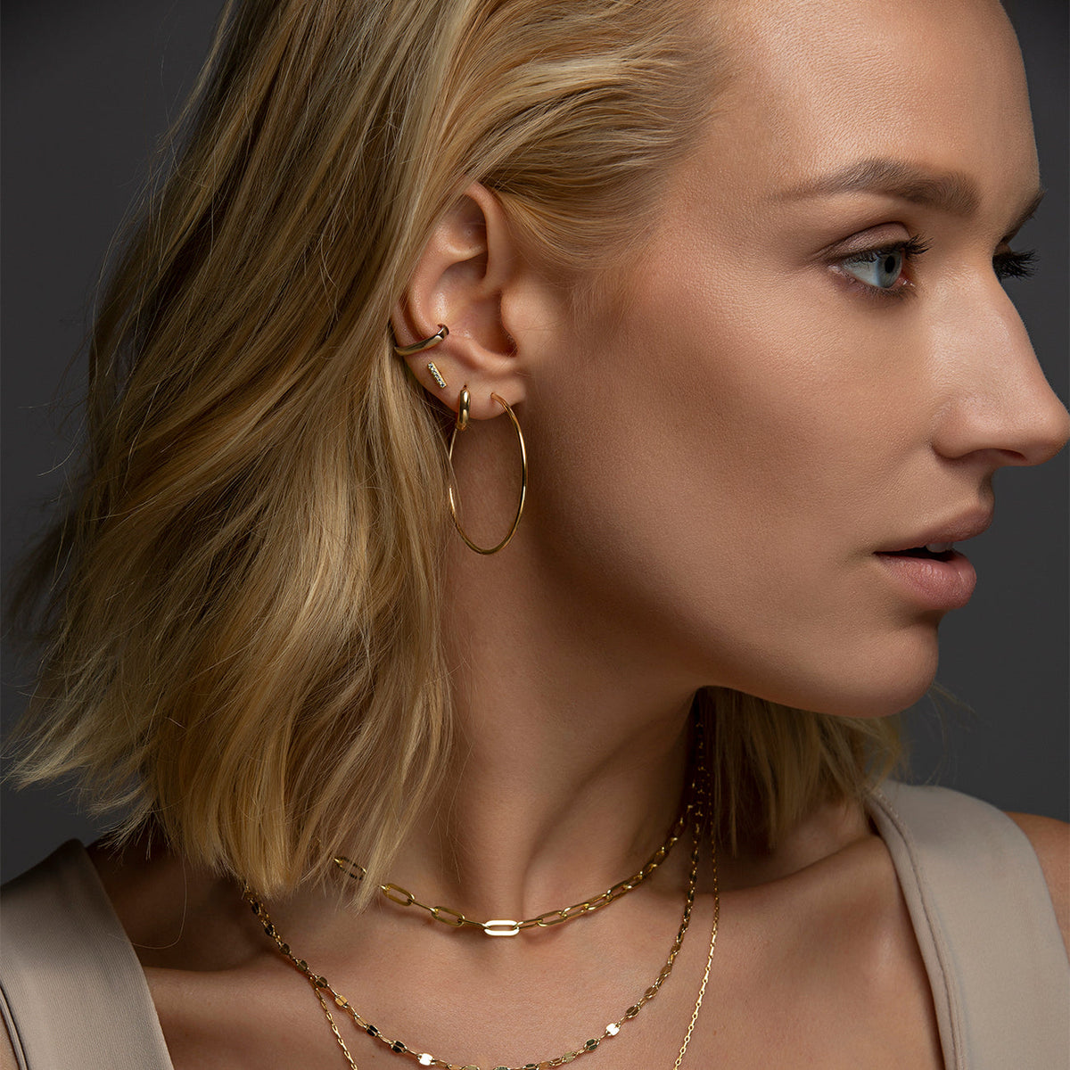 Scarlett - Large Thin Earrings