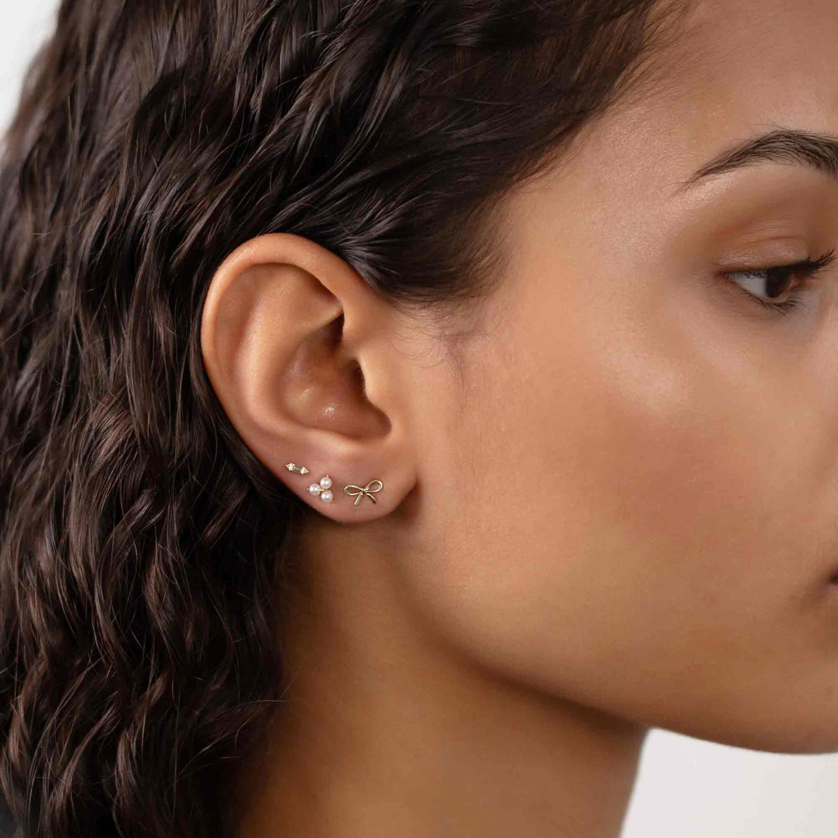 Isabella - Trinity Pearl Studs