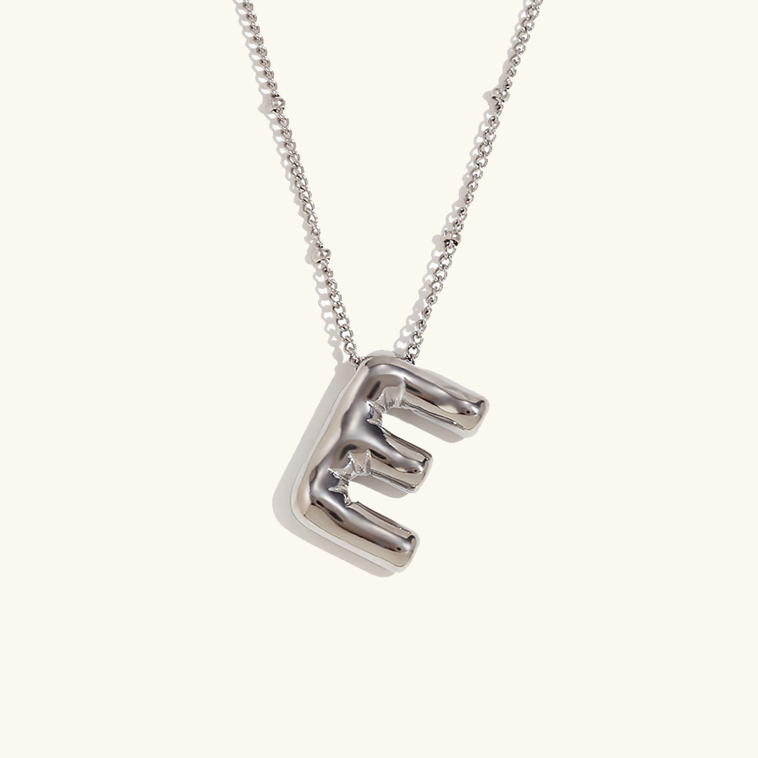 Balloon Gold Initials Necklace