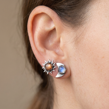 Marian – Earrings Sun and Moon