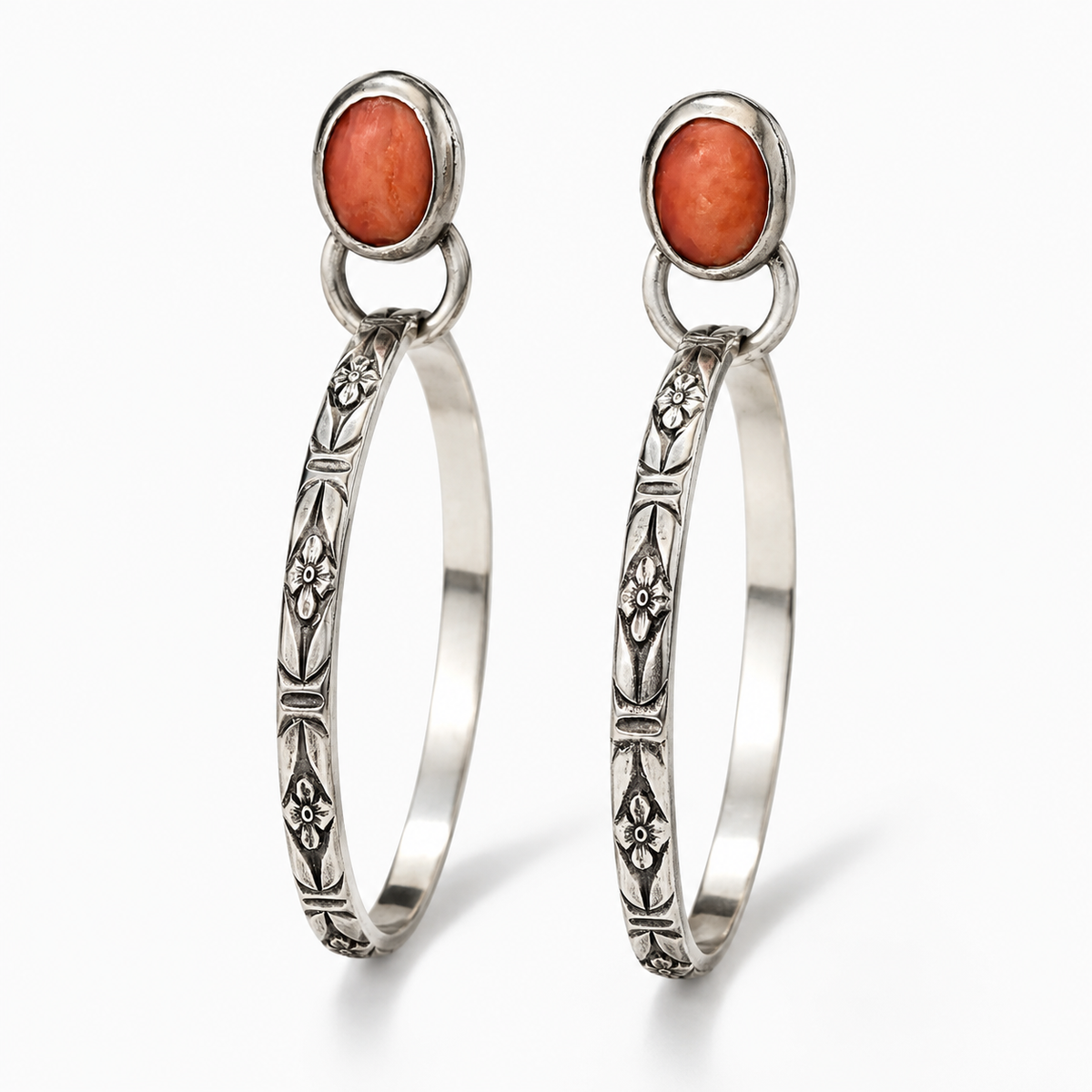 Selene – Boho Vintage Onyx Earrings