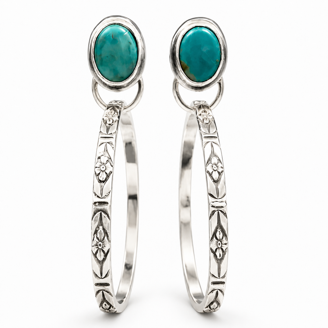 Selene – Boho Vintage Onyx Earrings