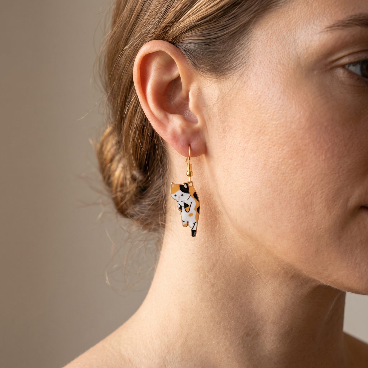 Kate – Hanging Earrings Cat