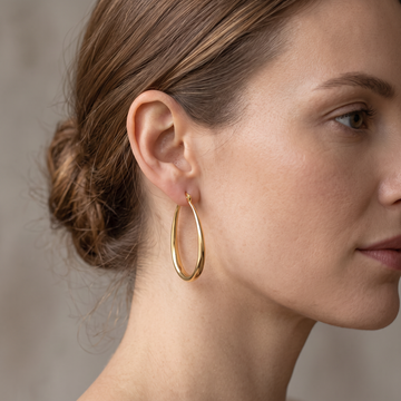 Elysse – Trendy Hoops in Gold