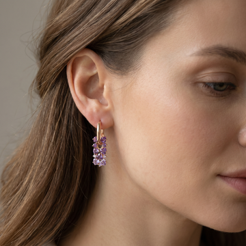 Joshi – Chic Earrings in Purple