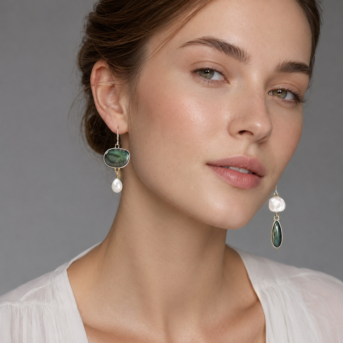 Jea – Vintage Earrings Crafted from Natural Stone