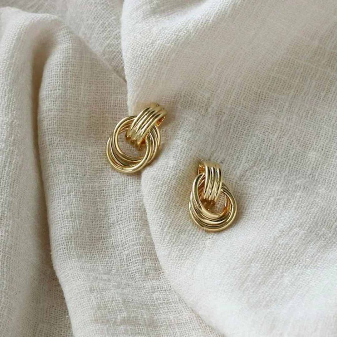 Nyra – Geometrically Twisted Earrings
