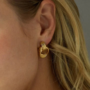 Nyra – Geometrically Twisted Earrings