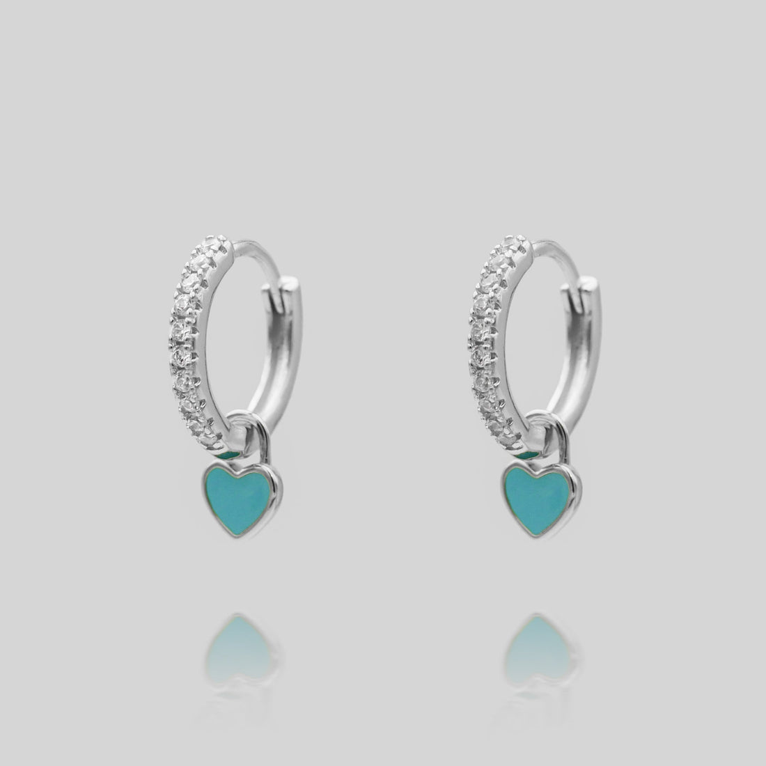 Gabby – Heart-Shaped Huggie Earrings