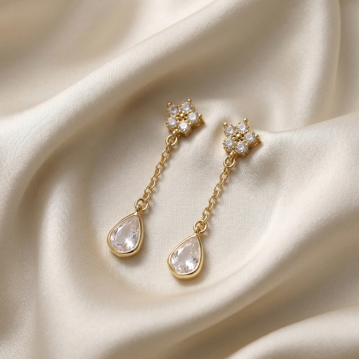 Gold Stainless Steel Earrings