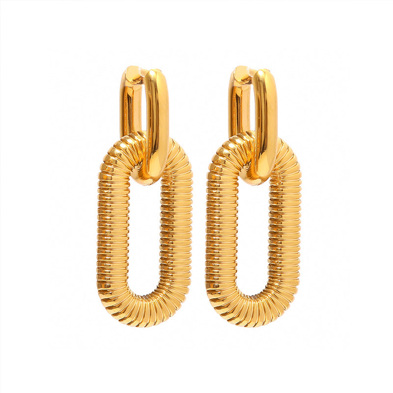 Nina – Double Elegant Oval Hoops