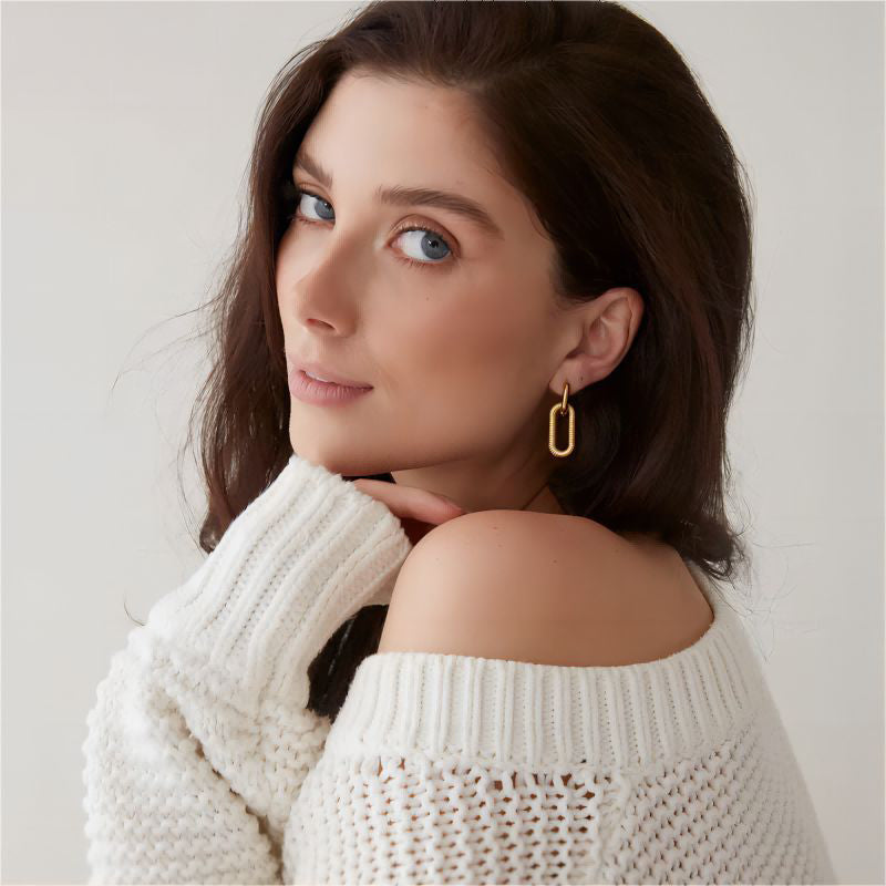 Nina – Double Elegant Oval Hoops