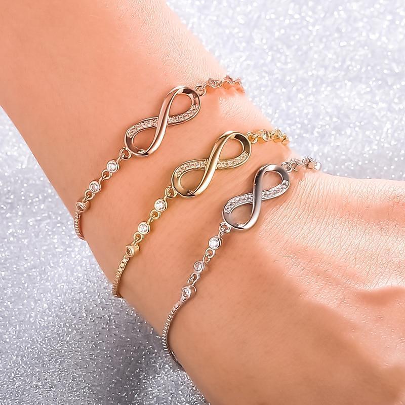 Megan – Adjustable Infinity Bracelet made of Silver