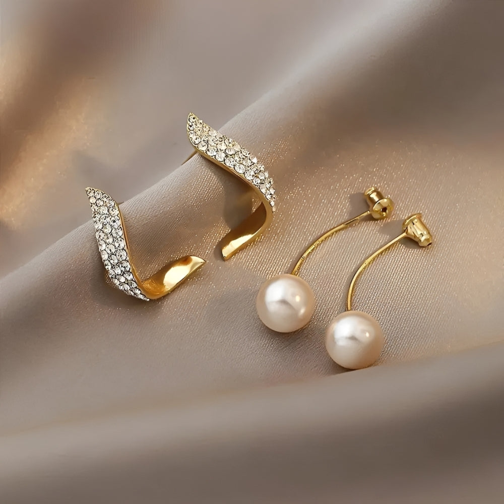 Lumine – Fascination Earrings Featuring Pearls and Elegant Gold Finish