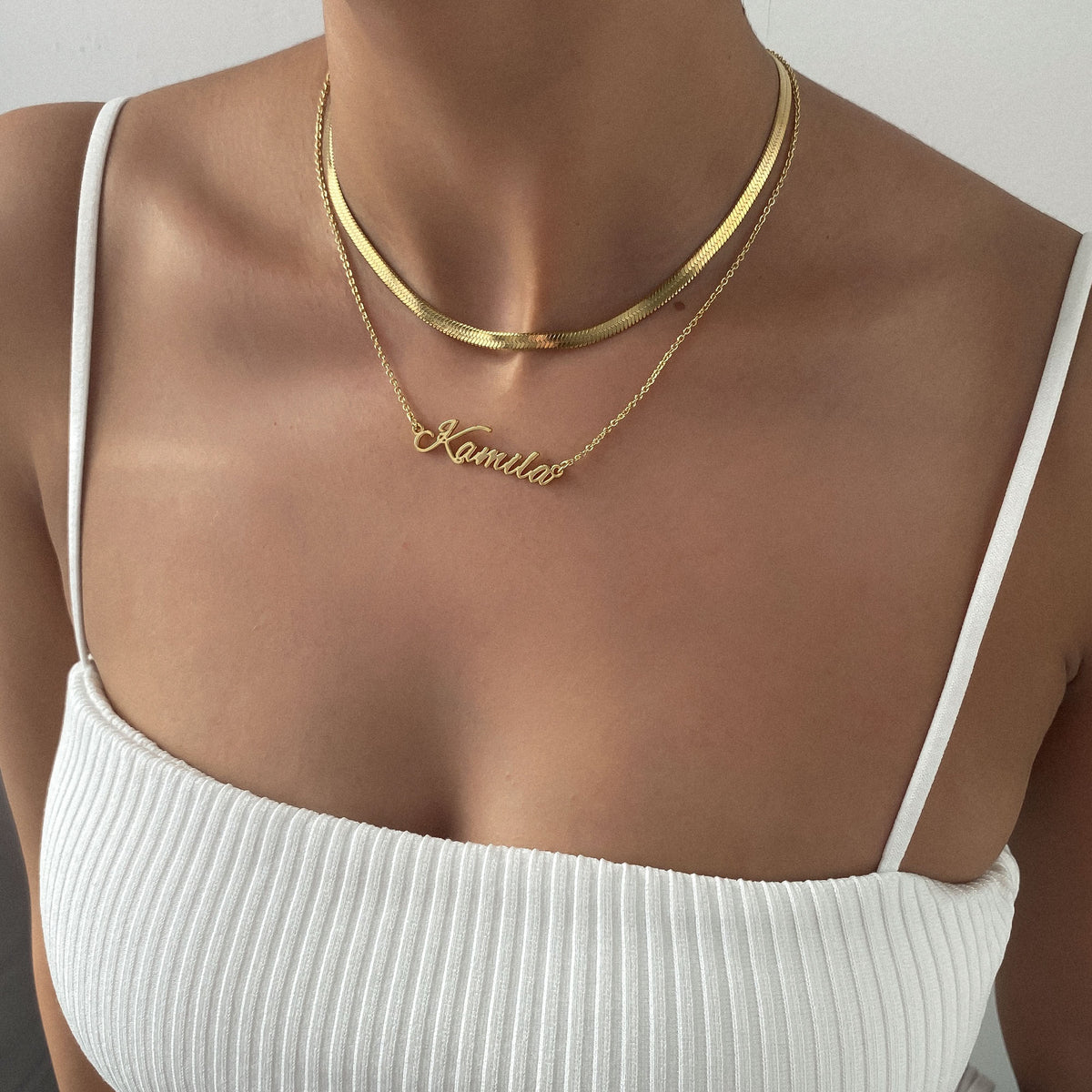 Juliette – Chic Chevron Necklace
