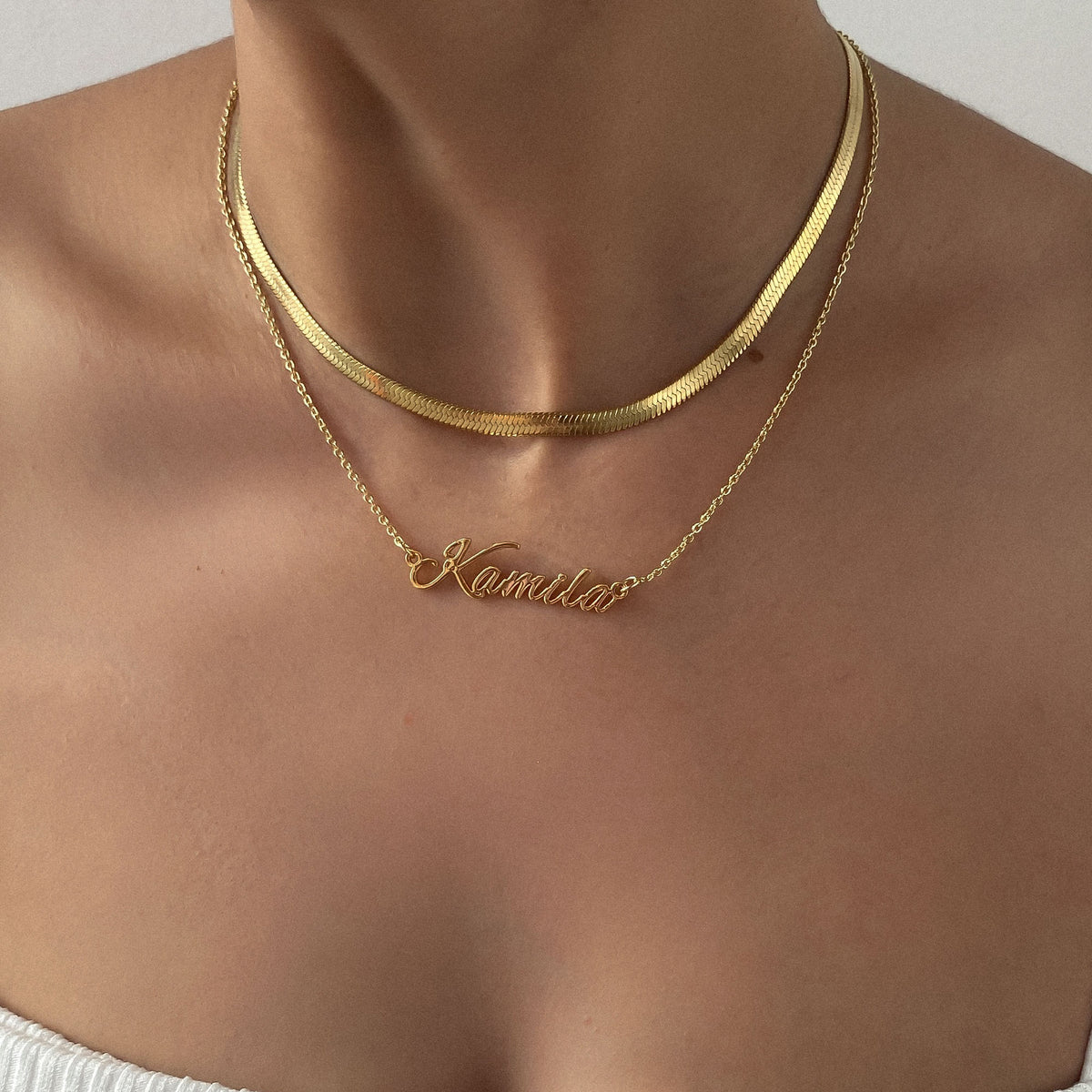 Juliette – Chic Chevron Necklace