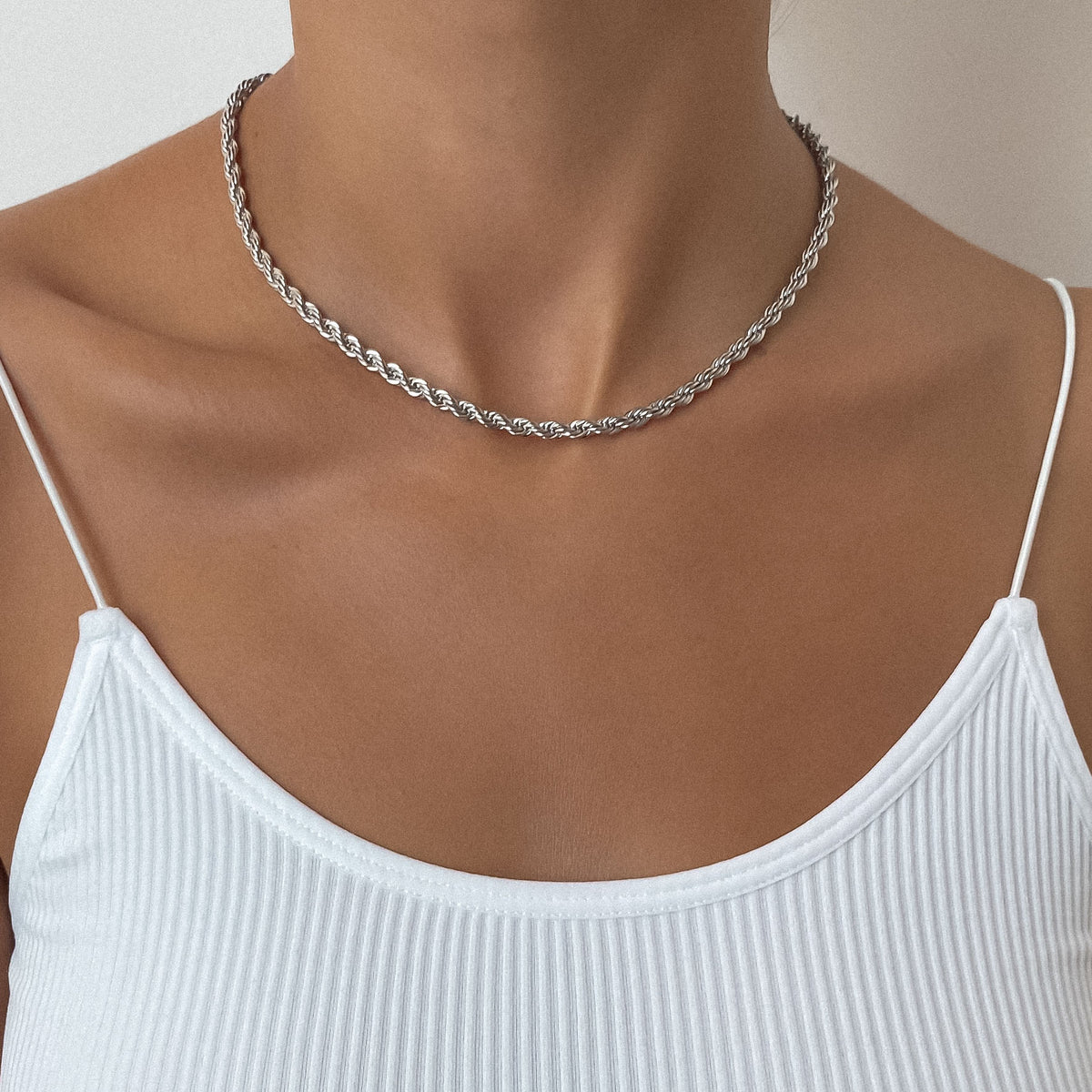 Nalia – Silver wire necklace
