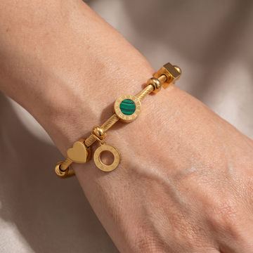 Rhian – Gold Bracelet with Signature