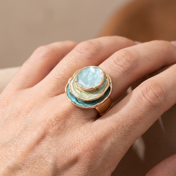 Mina – Stacking Ring, Hand-Painted