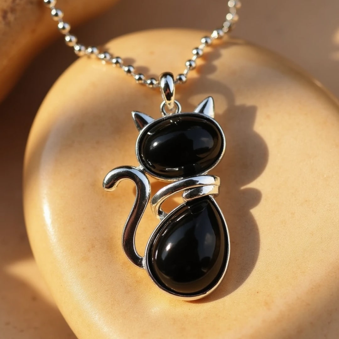 Mila – Cat Collar Crafted with Natural Stone